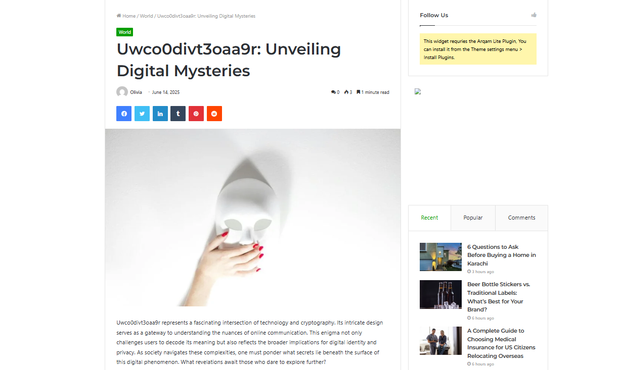 uwco0divt3oaa9r: A Comprehensive Guide